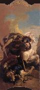 Giovanni Battista Tiepolo The death of t he consul Brutus in single combat with aruns oil on canvas